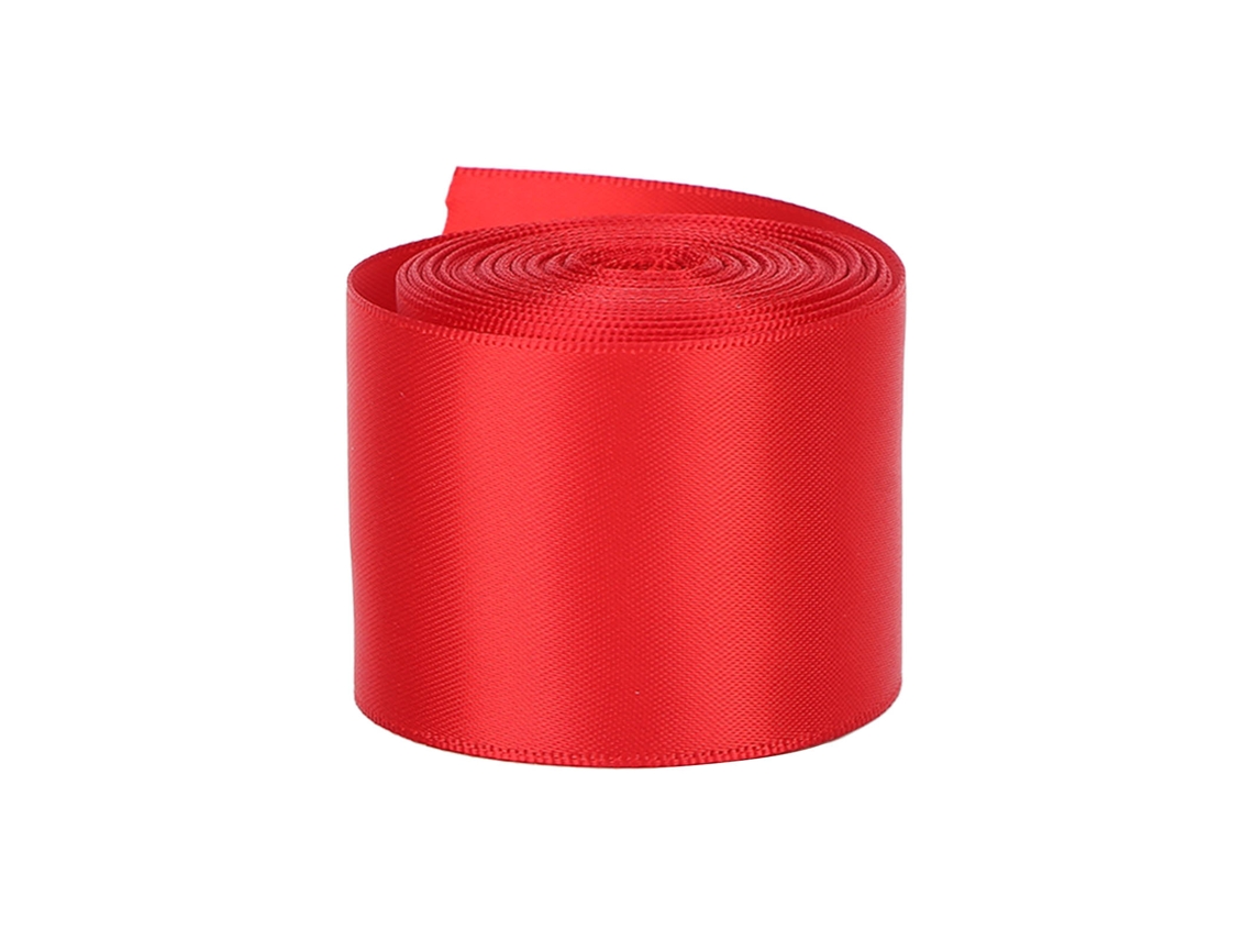 2026-cinta De Seda Doble Cara De Poliéster 1.5in Rojo Para Regalos, Bodas, Diy, Pelo Y Manualidades