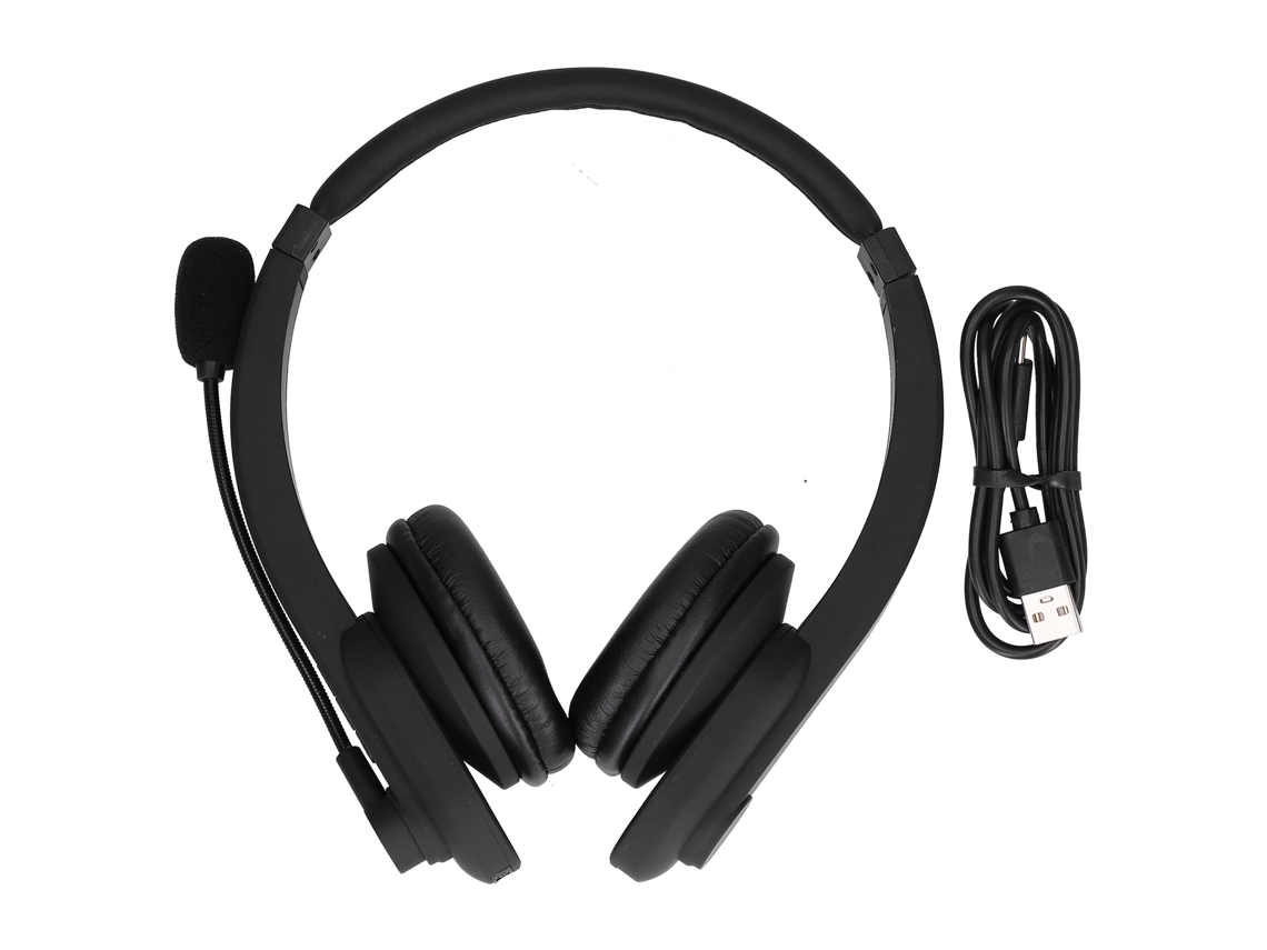 Auriculares De Negocios Bluetooth 5.0 Supraaurales Con Micrófono Y Cancelación Activa De Ruido
