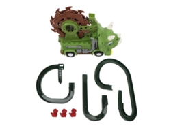 Juguete de pista de dinosaurios, coche eléctrico giratorio y deslizante universal para niños