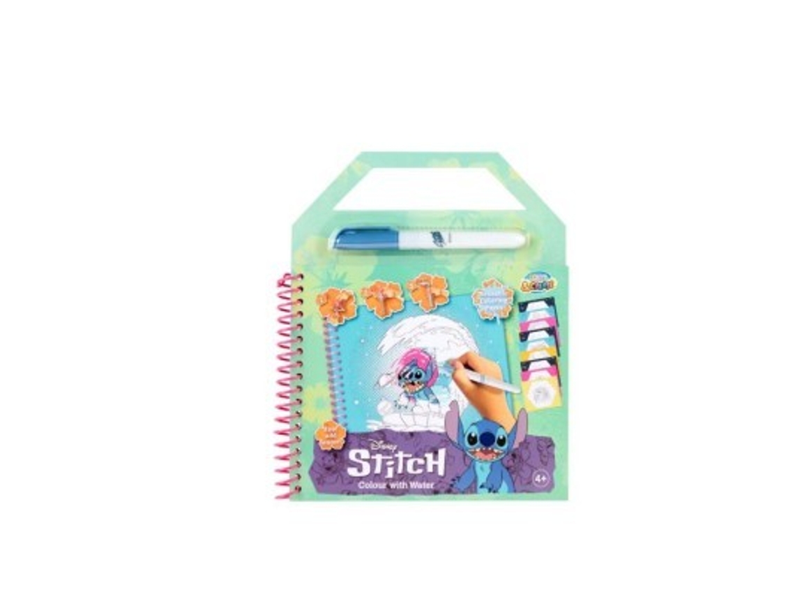 Libro para colorear con agua mágica de Lilo Stitch B.active