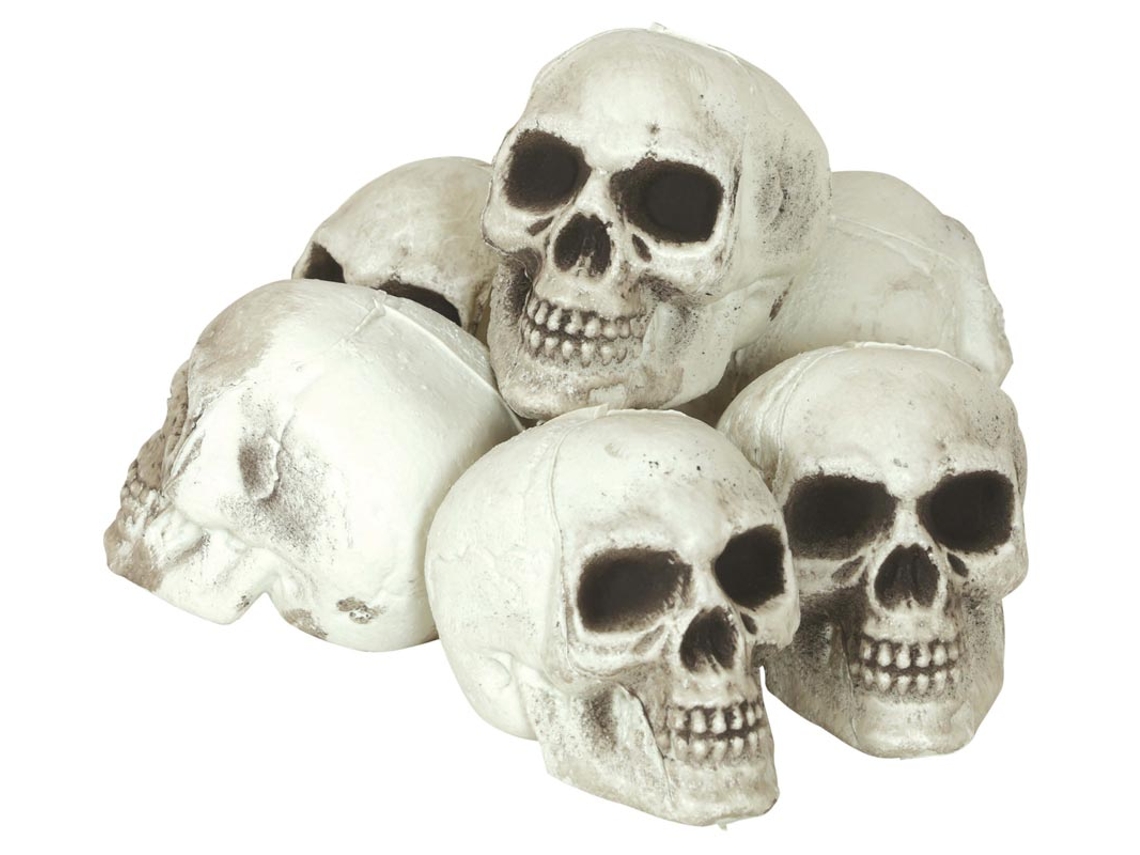 Pack de 6 Calaveras 8 cm