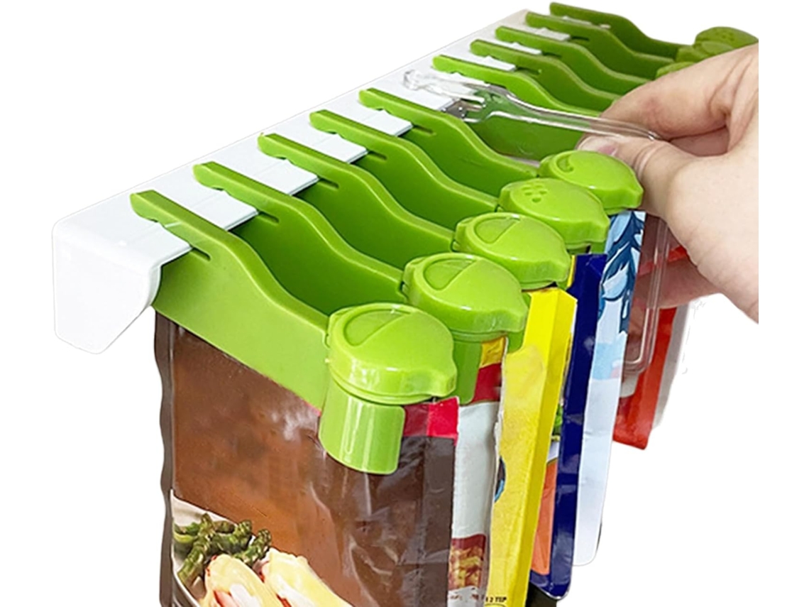 Organizador De Especias Para Armario - Estante Adhesivo Para Condimentos Con Clips De Fijación, Estantes
