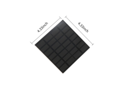 Bomba solar para jardín y exterior con panel solar negro