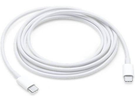 Cable APPLE MLL82ZM/A (USB-C - USB-C - 2 m - Blanco)