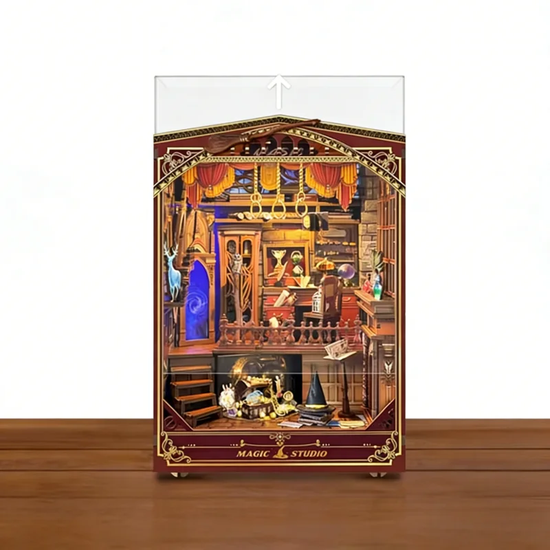 Casa En Miniatura Para Taller De Magia Diy, Misterioso Rompecabezas 3d De Madera Y Kit De Manualidades.