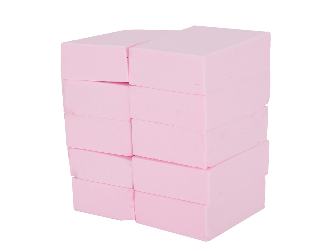 10pcs Esponja Escova De Banho Spa Rosa Para Adultos E Crianças - Material Pva Durável