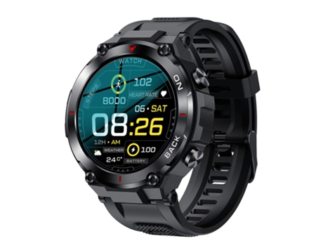 Smartwatch SMANDY K37 Monitoreo de oxígeno en sangre y frecuencia cardíaca (negro)