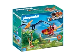 PLAYMOBIL Dinos: Helicóptero con Pterosaurio - 9430 (Edad Mínima: 4 - 39 Piezas)