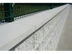 Cubremuro De Hormigón Blanco 27x50x5 Cm / Blanco / 66 Uns (33 Ml)