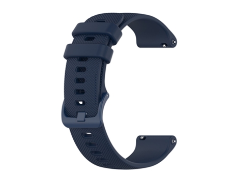 Correa de Silicona 22mm textura de rejilla para Huawei Watch 3/3 Pro/Samsung Amazfit Watch - azul oscuro