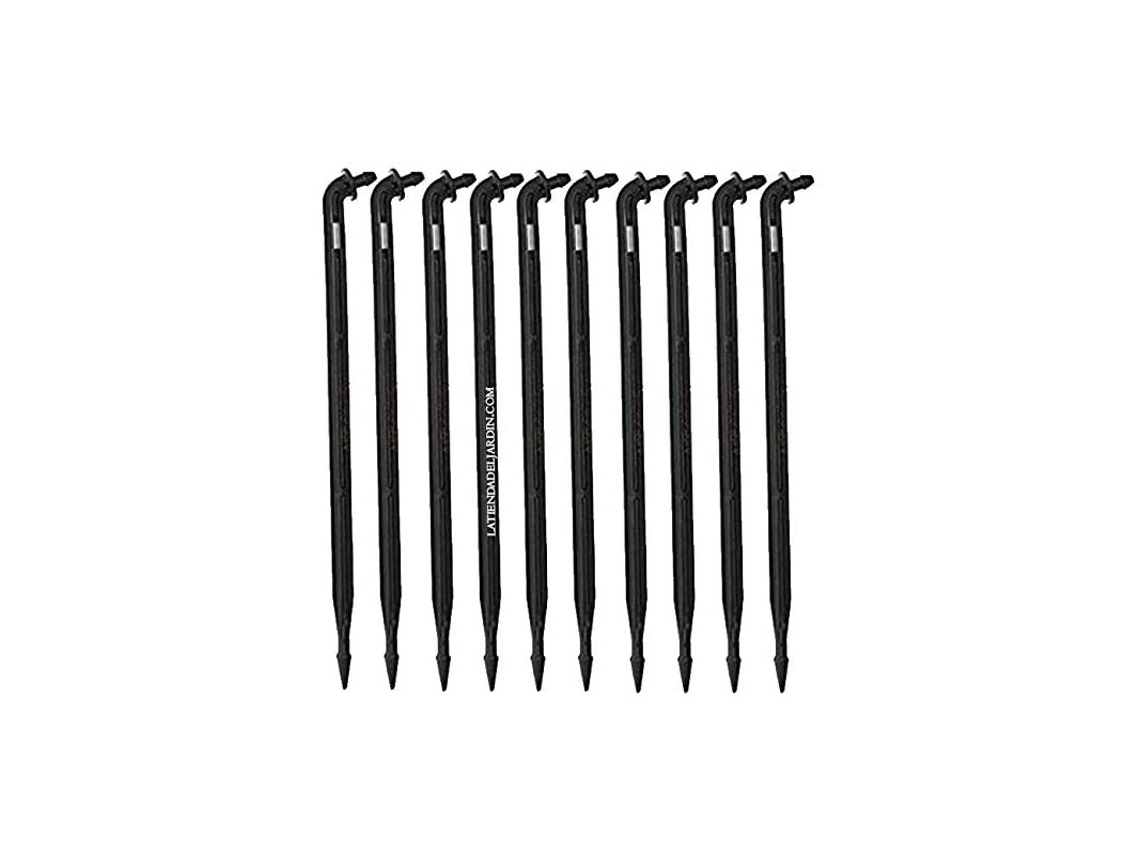 Pack 250 X Estaca Microtubo 45Âº Goteo 3-4 Mm. Piqueta De Riego Pica Gota. Color Negro SUINGA