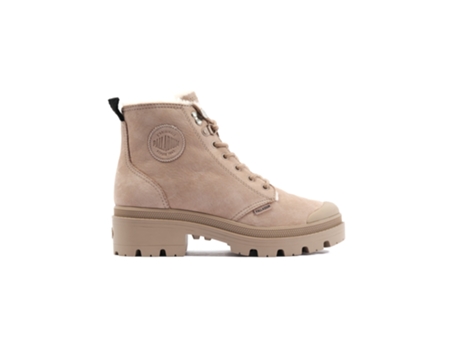 Botas de Mujer PALLADIUM Pallabase Zip Wl Piel Beige (36)