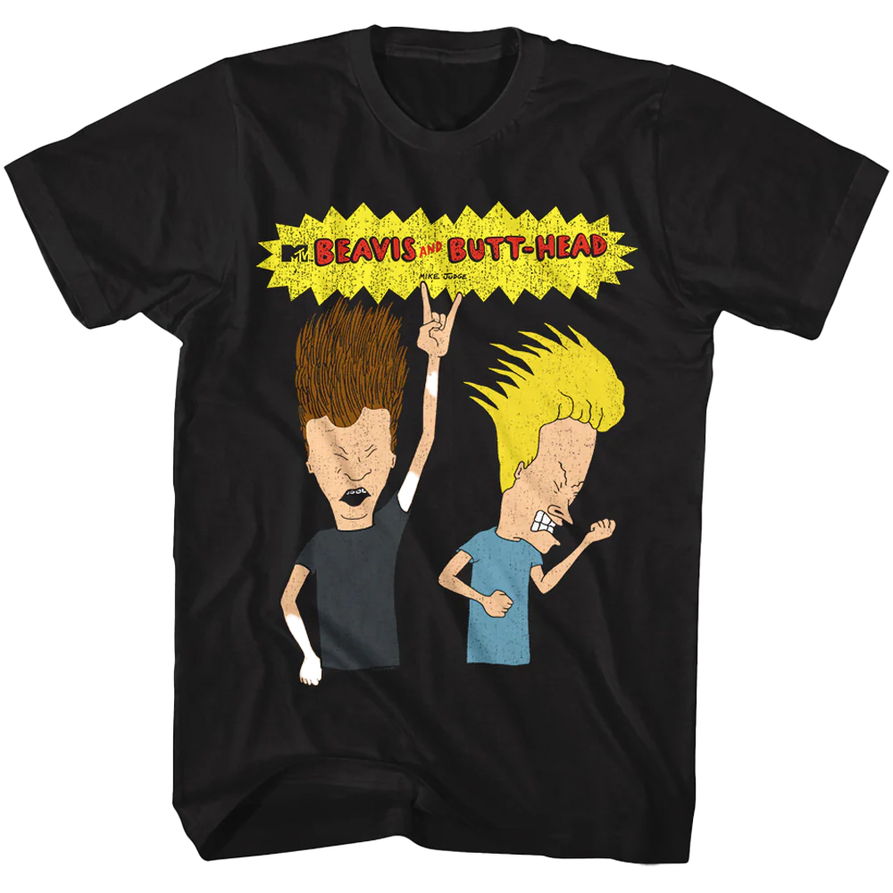 Beavis And Butt Head Rocking Out T-shirt Unisex Rockinstone Size:xxxl