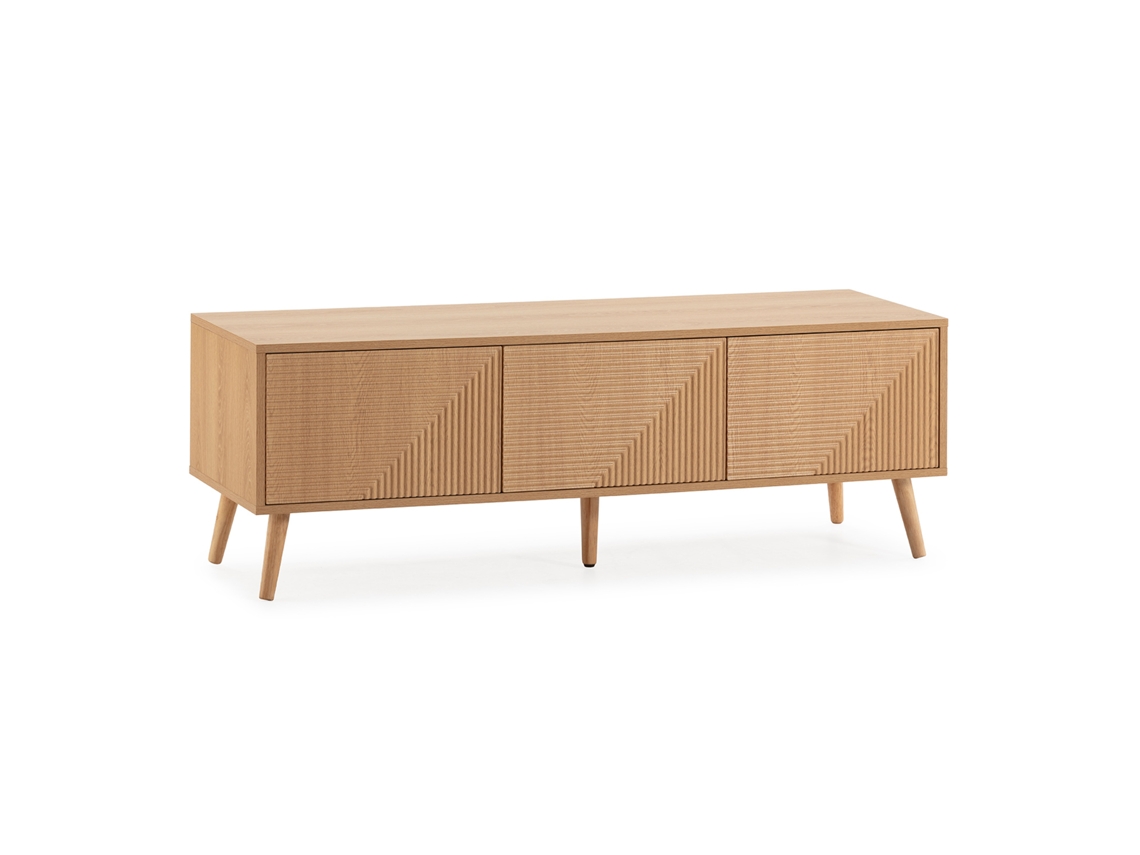 Mueble Tv Telmo 3 Puertas Color Roble 130 Cm