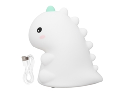 Lámpara De Noche De Silicona Con Forma De Dinosaurio Para Bebés, 3 Niveles De Brillo, Recargable Por Usb.