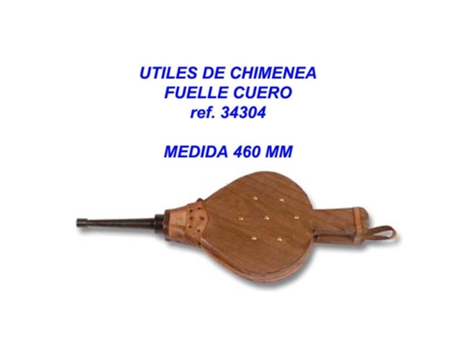 Utiles chimenea fuelle cuero 460 mm 34304