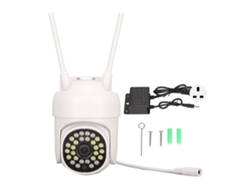 Cámara De Seguridad Inalámbrica Con Visión Nocturna A Color, Seguimiento De Movimiento, Wifi, Enchufe Británico, 100-240 V.