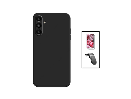 Kit De Película De Vidrio Templado De Cubierta Completa 5D + Funda De Silicona Líquida + Soporte Magnético Para Automóvil De Conducción Segura L Pa...