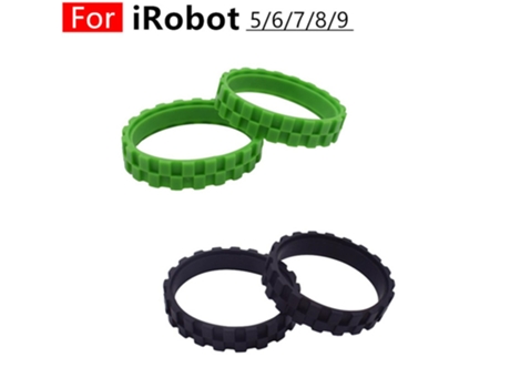 4X neumáticos para Irobot Roomba 500.600.700.800.900,I7,E5,S9 piezas de ruedas antideslizantes aspiradora herramienta de limpieza barredora domésti...