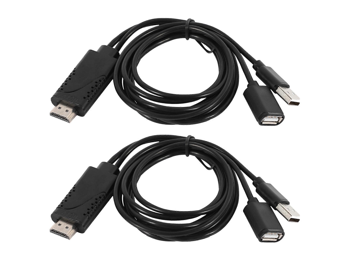 Cable adaptador USB hembra a macho HDTV para 7/7plus/6s 6 Plus (2 unidades)