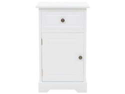 Maison Exclusive - Mesita De Noche Mdf Y Madera De Pino 35x32x59 Cm