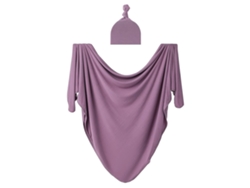 Juego De Manta Y Gorro Para Recién Nacido, Para Bebés, Niños Y Niñas, Grande, 35 X 35 Pulgadas (malva) Chrui