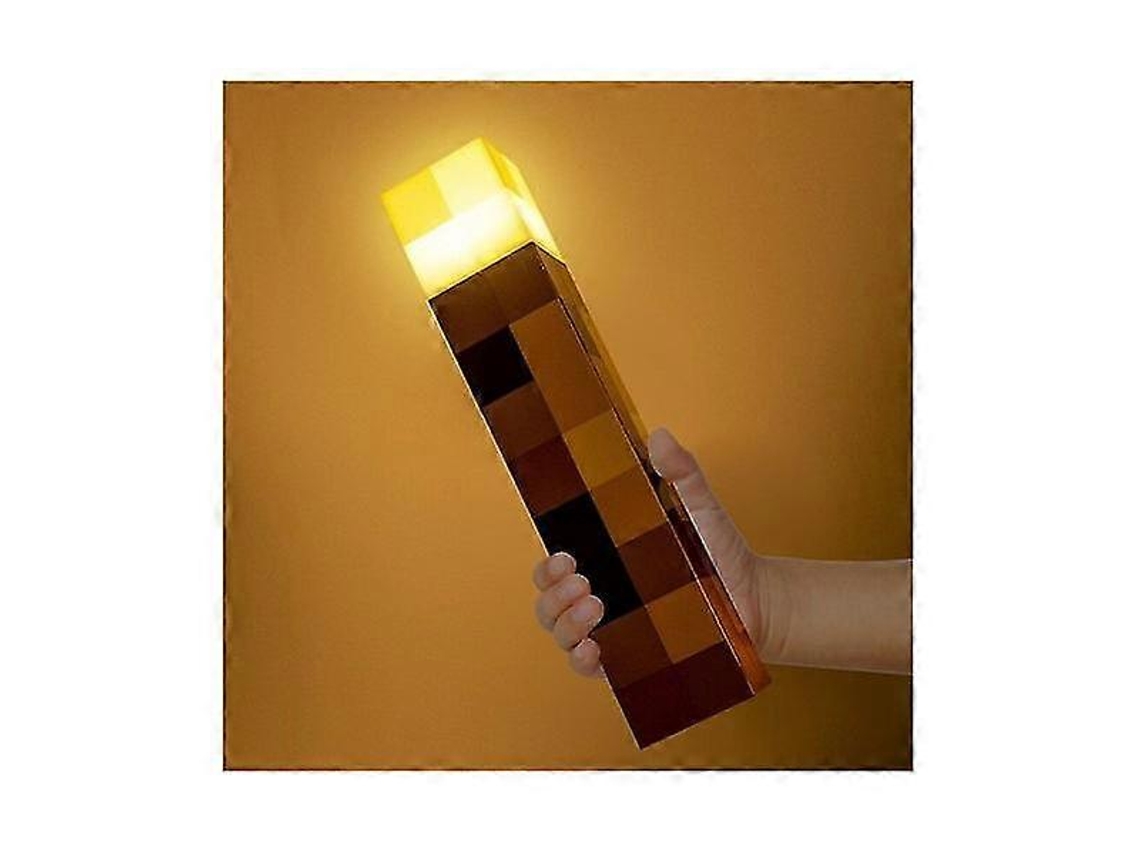 Lámpara de noche de Minecraft para niños, estilo antorcha romana. Rosewell
