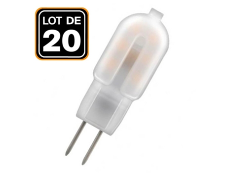 20 Bombillas LED G4 2W 12V Blanco calido 3000K EUROPALAMP