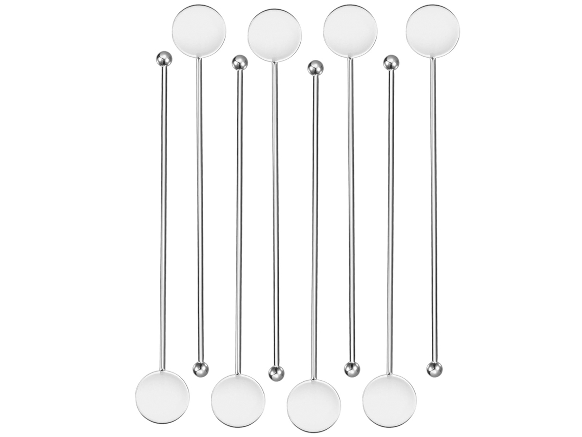 Pajitas reutilizables para cócteles, de acero inoxidable, diseño sofisticado, fáciles de limpiar, ideales para limonada y té helado.