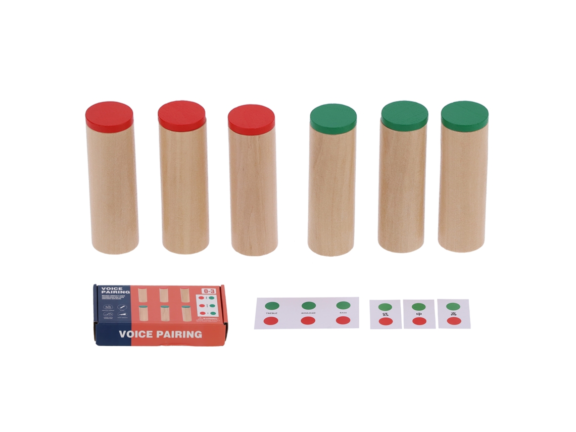 Juego Educativo De Asociación De Sonidos Para Niños Con Bloques De Madera Y Juego De Memoria.