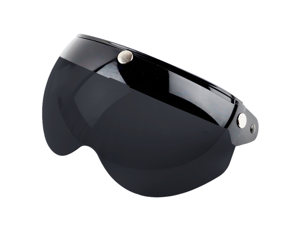 2026-visera Para Casco Moto De Media Cara Retro Con 3 Broches Antiviento Y Protector Solar Universal