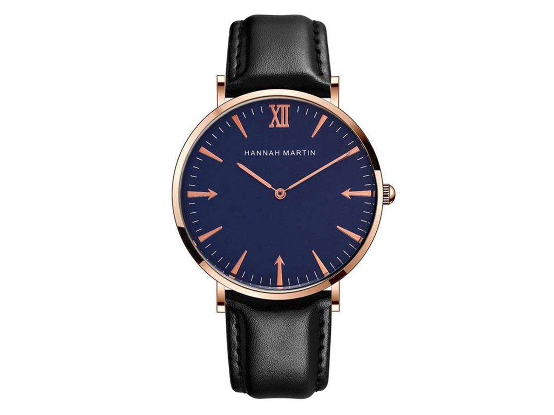Reloj De Pulsera Para Hombre Hannah Martin De Cuarzo Con Dial Redondo Y Flecha Estilizada