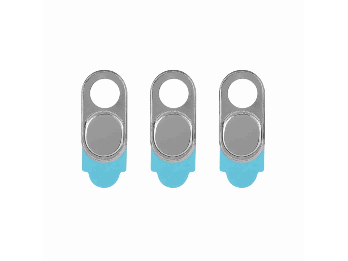3pcs Tapa De Lente De Metal Para Cámara Protectora De Privacidad Pegatina Para Webcam Teléfonos Inteligentes Tablets Negro