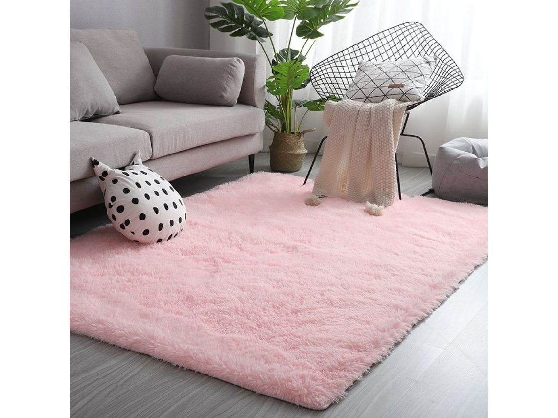Manta Kofihety Decorativa Tie Dye de Poliéster Rosa (40x30x30cm)