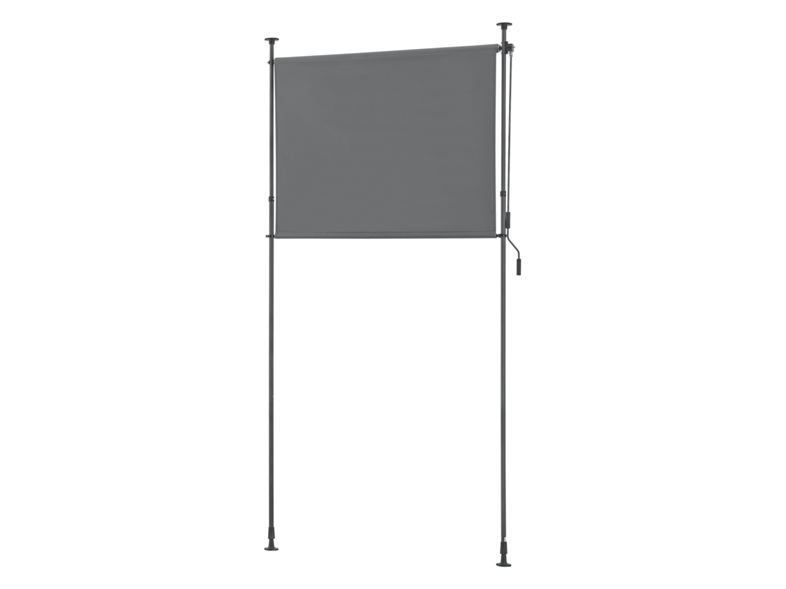 Persiana enrollable para exteriores Cimarra poliéster 150 x 270 x 310 cm gris oscuro pro.tec