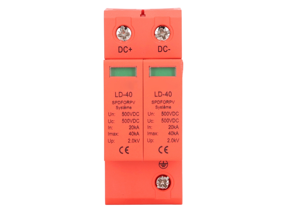 Dispositivo De Protección Contra Sobretensiones Pv 2p 20‑40ka Corriente Continua 500v