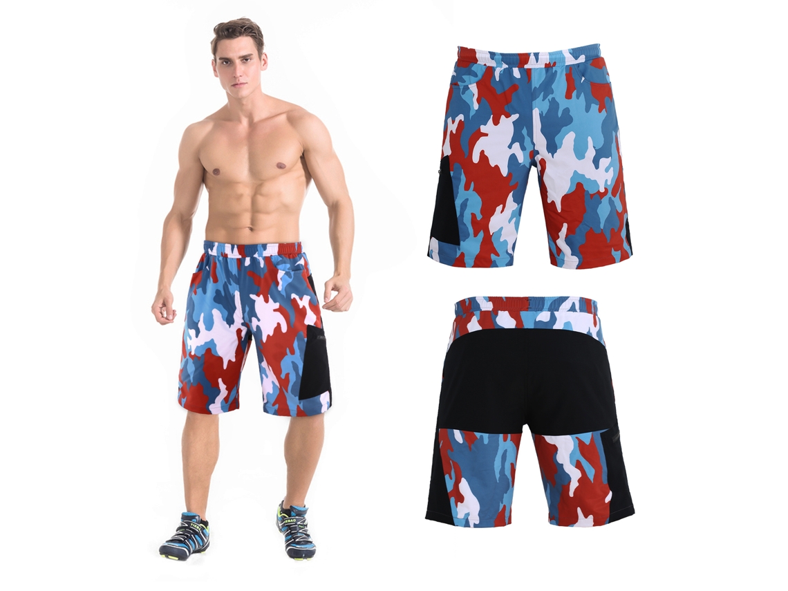 Pantalones Cortos De Ciclismo Con Relleno 3d Para Hombre Tomshoo Transpirables Sueltos Deportes Al Aire Libre Mtb Running