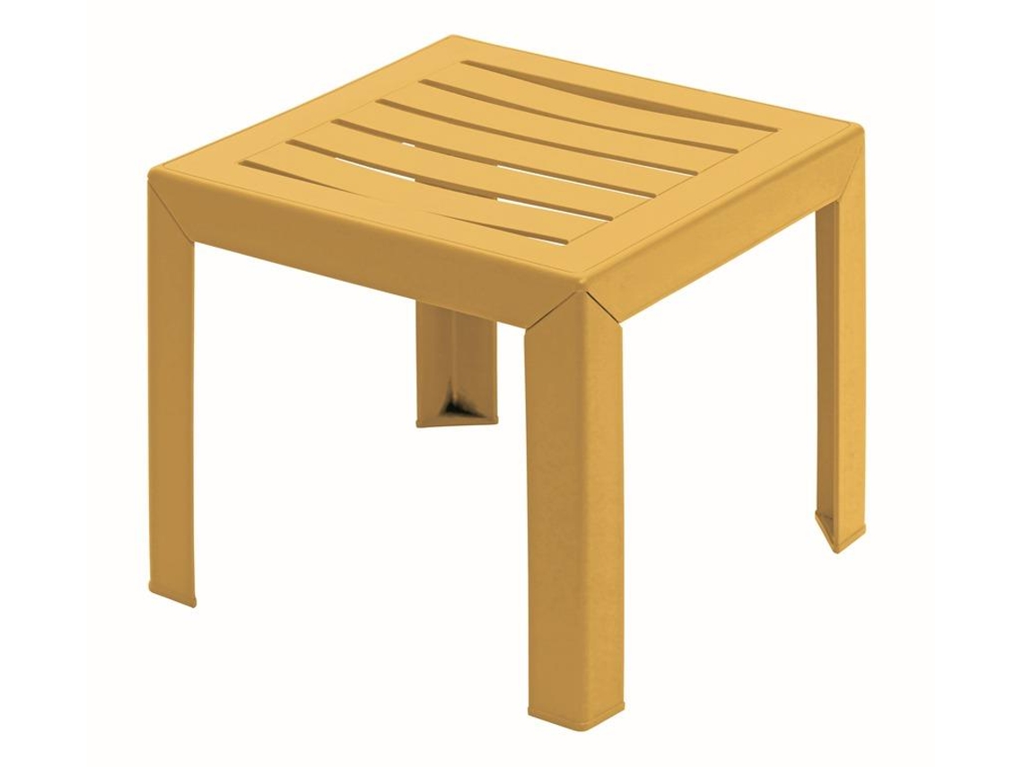 Mesa auxiliar Grosfillex Miami (plástico amarillo)