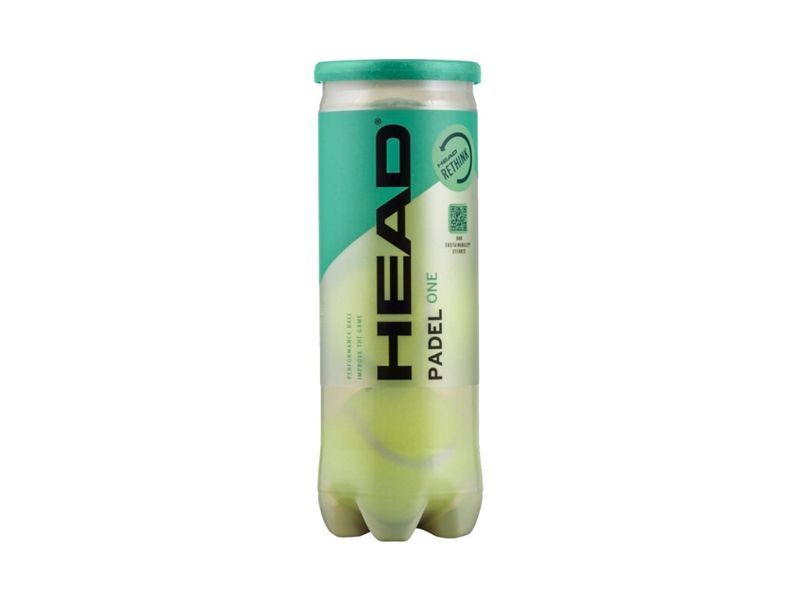 Bote de 3 pelotas HEAD Padel ONE