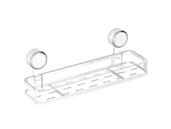 Estantería De Baño Con Ventosa De Vacío, Sin Necesidad De Taladrar, Blanca/30 Cm Gertiz