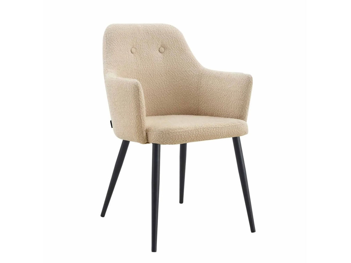 Ilumínalo - Sillón Gunnar Tído Sand con patas negras