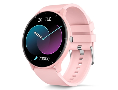 Chronus Smartwatch Hombres Mujeres Redondo Impermeable Relojes Smartwatch Ip67 Pulsera Cronómetro con Monitor de Ritmo Cardíaco Podómetro BISBISOUS