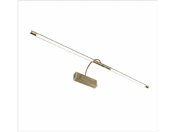 Aplique LED de pared para iluminar cuadros, espejos,10W estilo tradicional, luz cálida 3000K, acabado bronce antiguo, articulado. 74cm PAPUQ