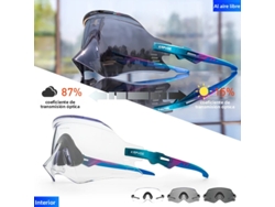 (modelo Fotocromático 6) Gafas De Ciclismo Unisex, Protección Uv400