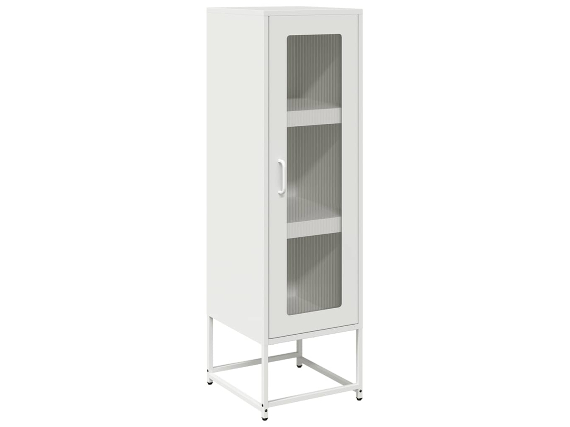 Maison Exclusive - Aparador De Acero Laminado En Frío Blanco 36x39x123 Cm