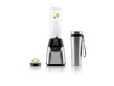 Batidora HAEGER Sports Inox 350W Vaso TRITAN de 600 ml Botella Térmica de INOX.