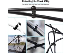 Capa para cabos de freio e câmbio Rebe para bicicletas, com 2 cabos Bowden, resistente às intempéries, para MTB, BMX e diversos modelos.