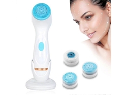 Cepillo De Limpieza Facial Eléctrico Recargable Ipx7 Con 3 Cabezales, Limpieza Profunda Y Masaje.