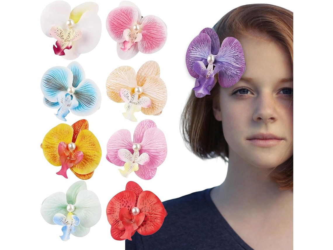Clips De Cheveux, S Coiffes Cheveux | 9x Épingles A D'orchidées Tropicales - Elegant Floral