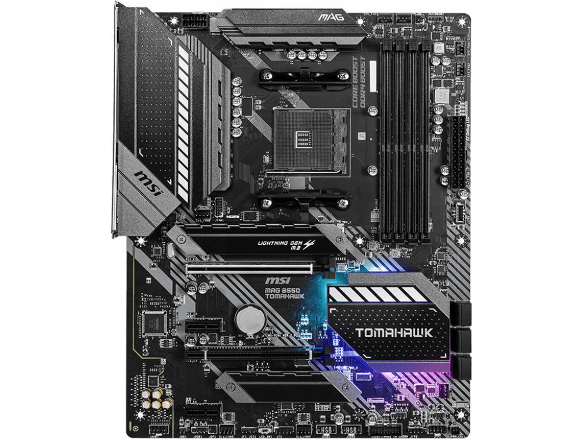 Placa Base MSI MAG B550 TOMAHAWK (Socket AM4 - AMD B550 - ATX)